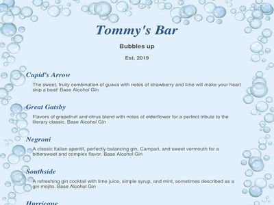 Bubbles menu preview
