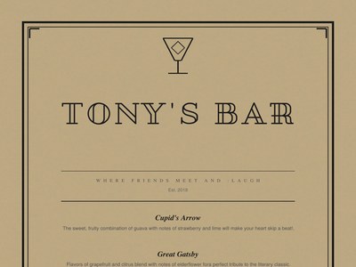 Salvatore menu preview